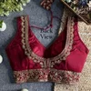 Tew Heavy Pure Soft Roman Silk Sequence Work Fancy Blouse
